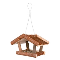 Comedouro De Jardim Em Madeira Natural