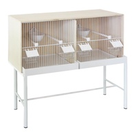 Viveiro Duplo De Madeira De Choupo Para Canários