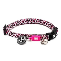 Max & Molly - Coleira Para Gato Com Id Tag "Leopard Pink"