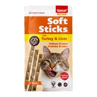Sanal Cat - Soft Sticks Turkey & Liver