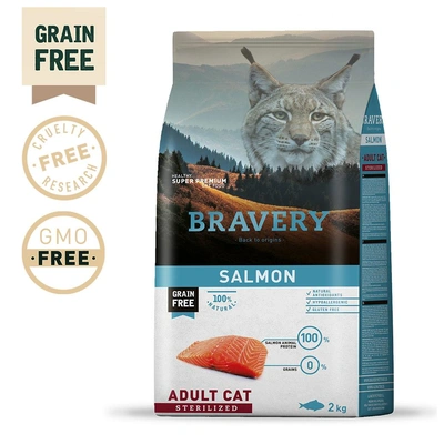 Bravery - Salmon Adult Cat Sterilized (Grain Free)