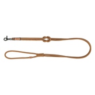 Trela "Be Nordic" Em Pele - Castanho