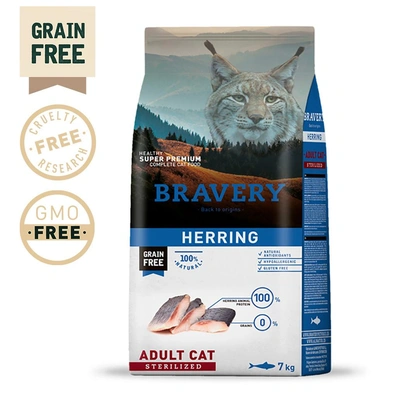 Bravery Herring Adult Cat Sterilized (Grain Free)