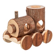 Comboio "Levin" Em Madeira Natural Para Ratinhos